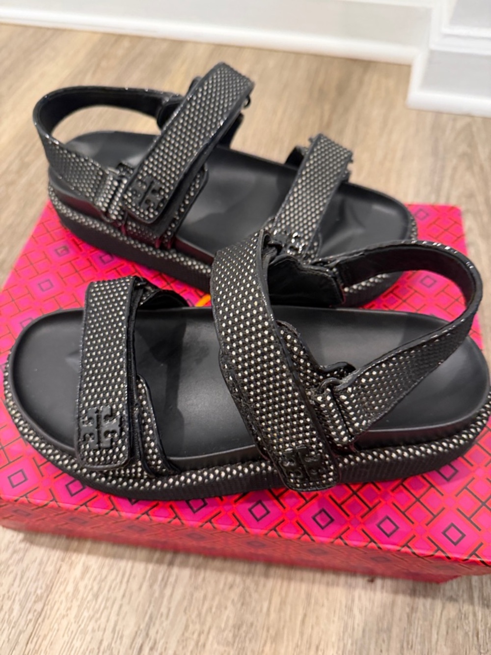 Tory Burch Black Platform Sandals